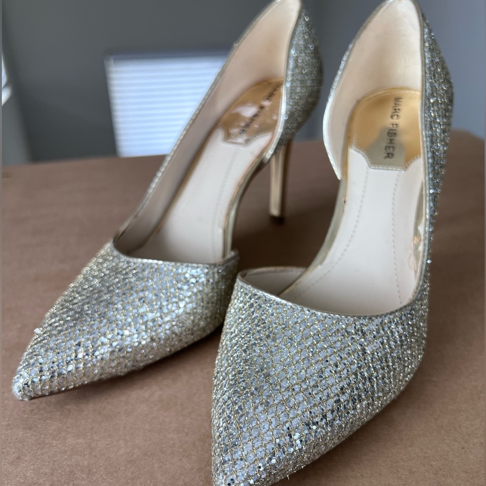 Marc Fisher Glitter Heels